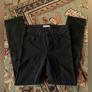 Madewell Alley Straight Black Denim